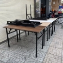 Bàn Làm Việc Chân Sắt Gấp Gọn - BLV1