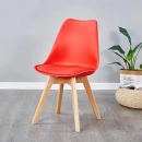 Ghế Cafe Tiếp Khách Emes Bọc Đệm Chân Gỗ - CF2