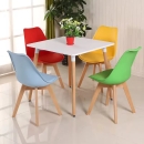 Ghế Cafe Tiếp Khách Emes Bọc Đệm Chân Gỗ - CF2