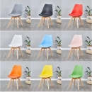 Ghế Cafe Tiếp Khách Emes Bọc Đệm Chân Gỗ - CF2