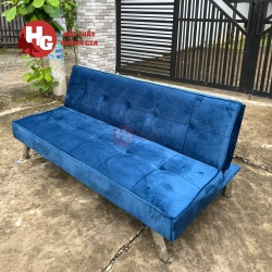 Ghế Sofa Giường Nằm Nhung Màu Xanh Navi - SF5