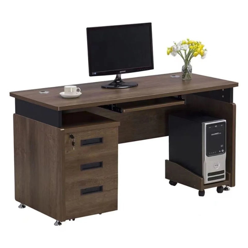 Bàn Làm Việc Gỗ Có Kệ PU Đa Năng  - BG9