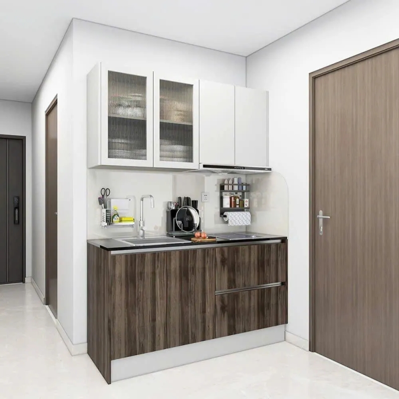 Tủ Bếp Đẹp Tiết Kiệm Không Gian - TB03