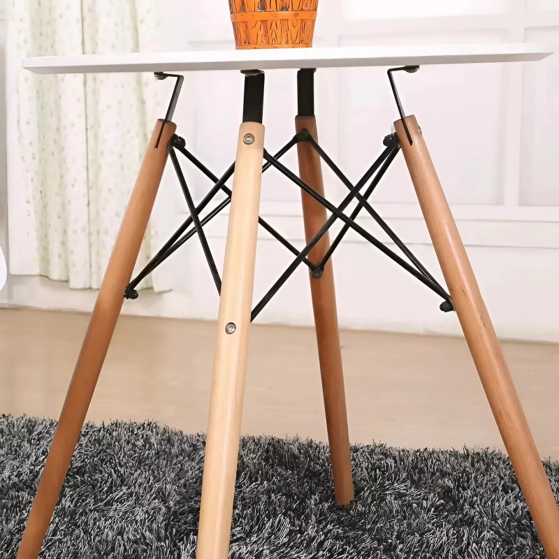 Bàn Cà Phê Tiếp Khách Mặt Tròn Eames 4 Chân - BCF2