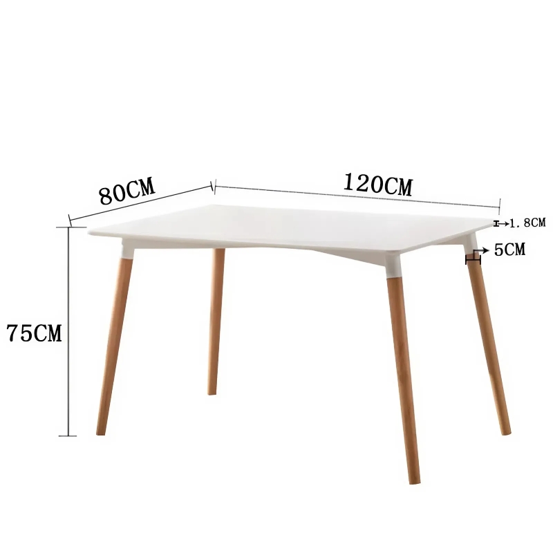 Bàn Cafe Tiếp Khách Chữ Nhật 4 Chân Gỗ - BCF9