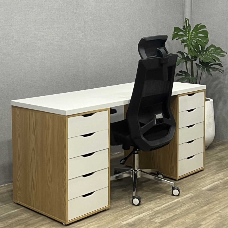 Bàn Làm Việc IKEA 2 Hộc 5 Ngăn Tiện Lợi - IK1
