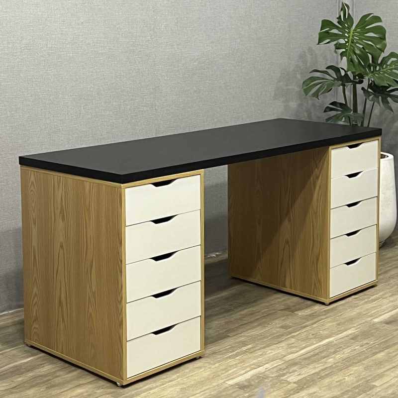 Bàn Làm Việc IKEA 2 Hộc 5 Ngăn Tiện Lợi - IK1