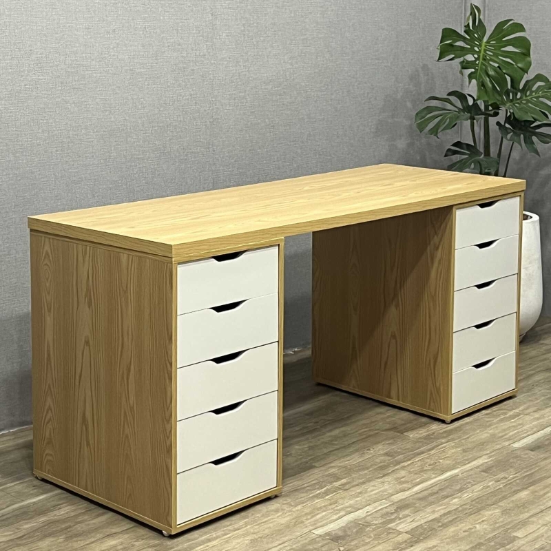 Bàn Làm Việc IKEA 2 Hộc 5 Ngăn Tiện Lợi - IK1