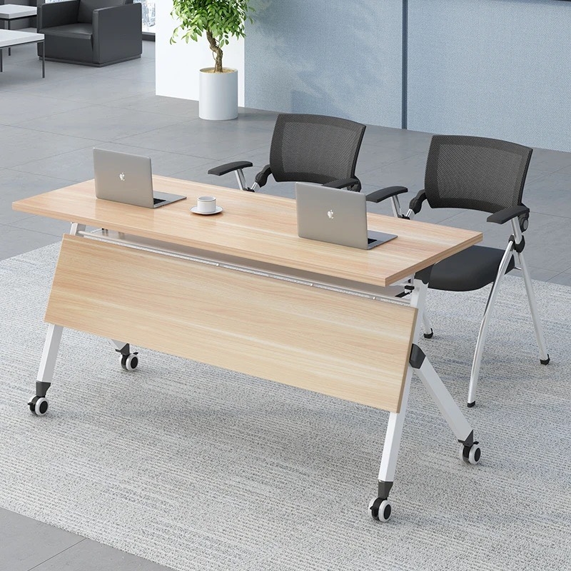 Bàn Làm Việc Training Chân Gấp Có Bánh Xe - BLV112