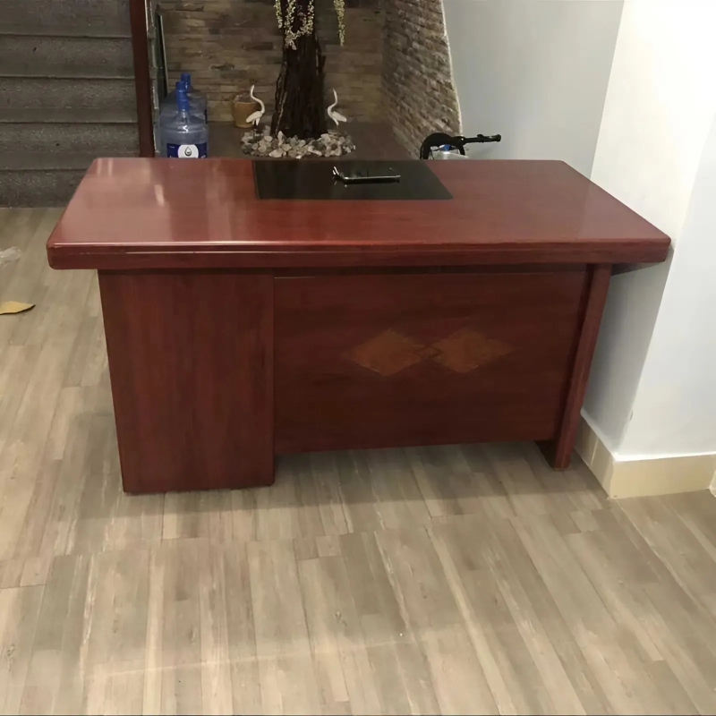 Bàn Giám Đốc 1m4  Sơn Màu PU Hoa Văn - BGĐ79