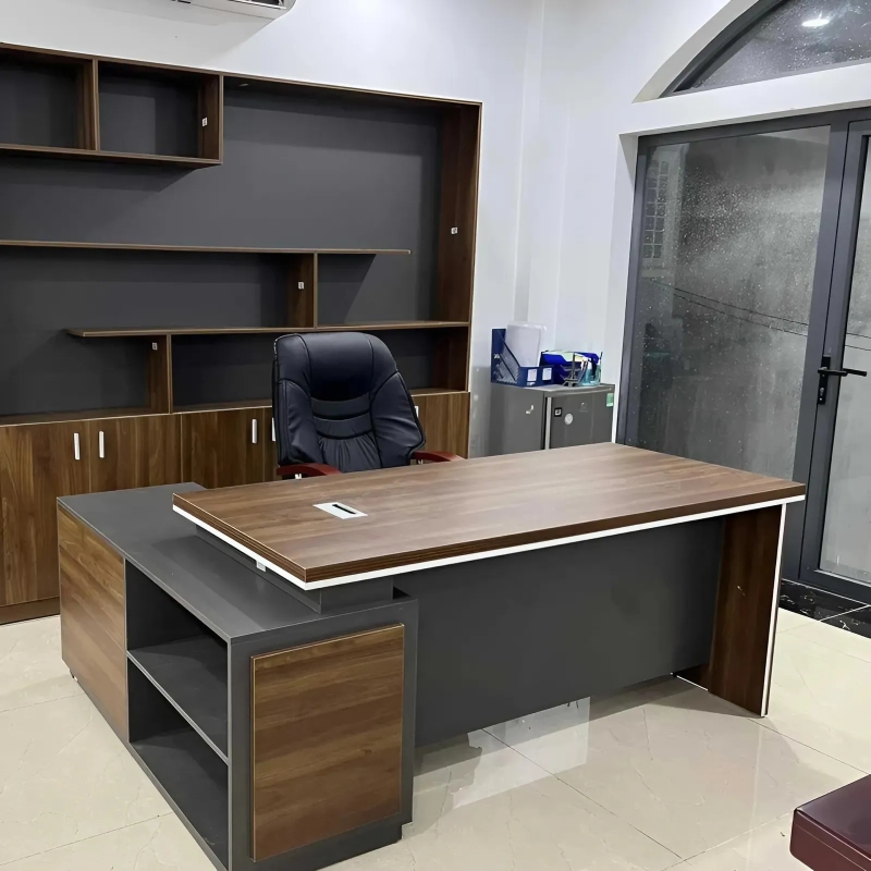 Bàn Giám Đốc Chữ L Kèm Hộc Đẹp - BGĐ66