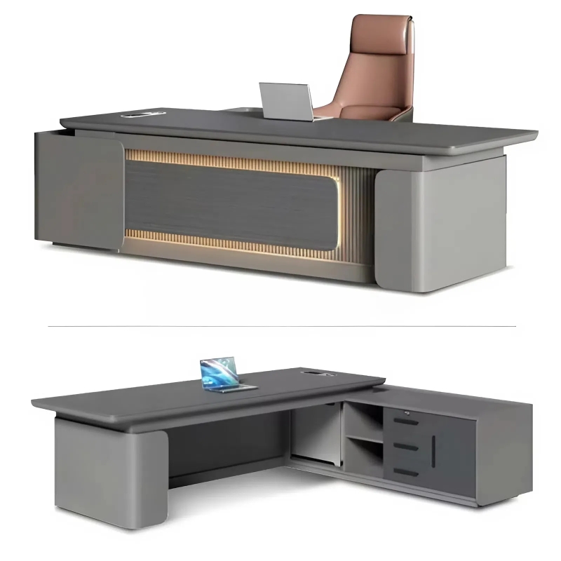 Bàn Giám Đốc Cao Cấp Thiết Kế Chân Cong Độc Đáo – Huỳnh Gia Luxury - BGD160