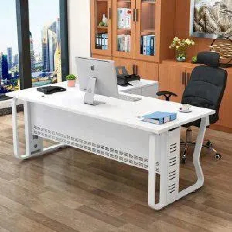 Bàn Giám Đốc Chữ L Chân Sắt Thiết Kế Tối Giản - BGD149
