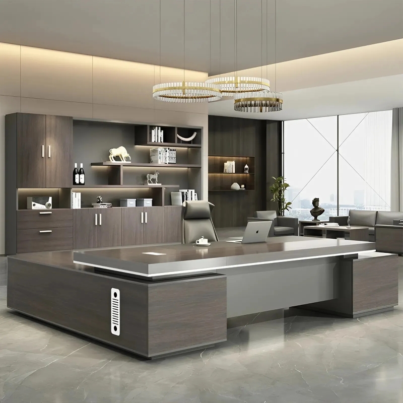 Bàn Giám Đốc Góc L Có Tủ Phụ Tiện Lợi - BGĐ50