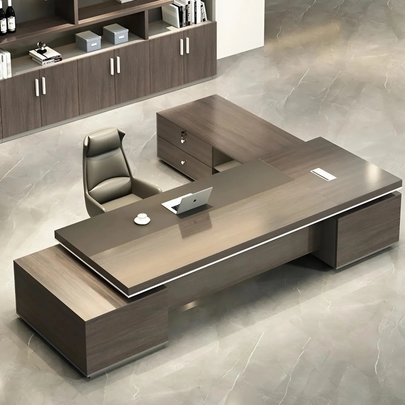 Bàn Giám Đốc Góc L Có Tủ Phụ Tiện Lợi - BGĐ50