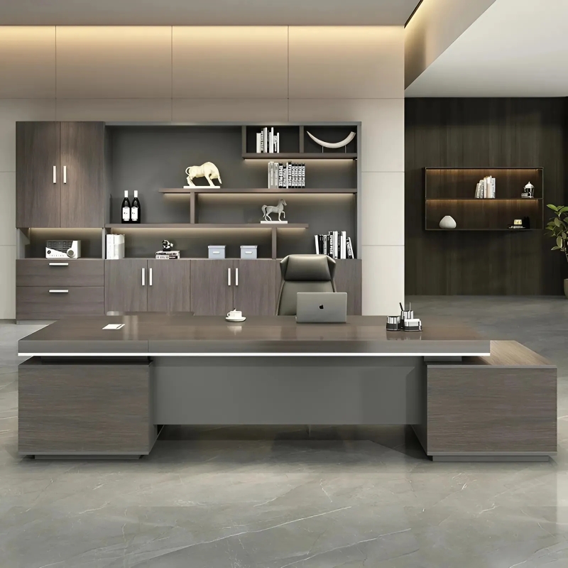 Bàn Giám Đốc Góc L Có Tủ Phụ Tiện Lợi - BGĐ50