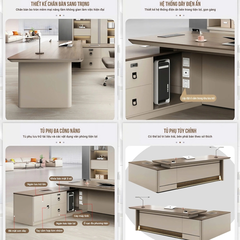 Bàn Giám Đốc Phong Cách Châu Âu Đương Đại Sang Trọng - BGD94