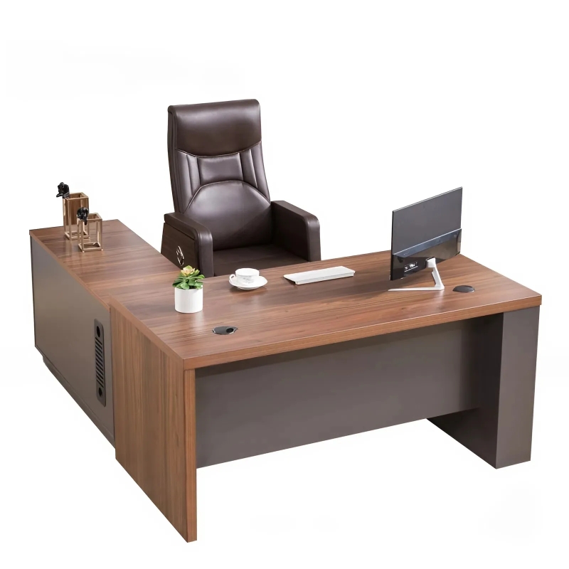 Bàn Giám Đốc Thiết Kế Yếm Lửng Phối Màu Sang Trọng - BGD184
