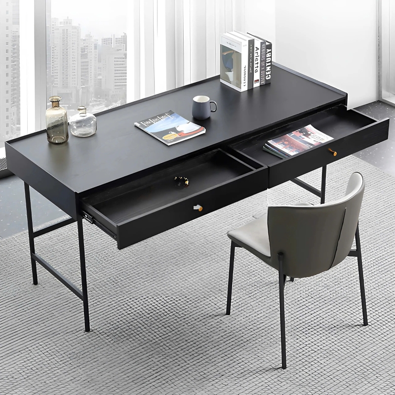 Bàn Làm Việc Gỗ Chân Sắt Đơn Giản - BLV128
