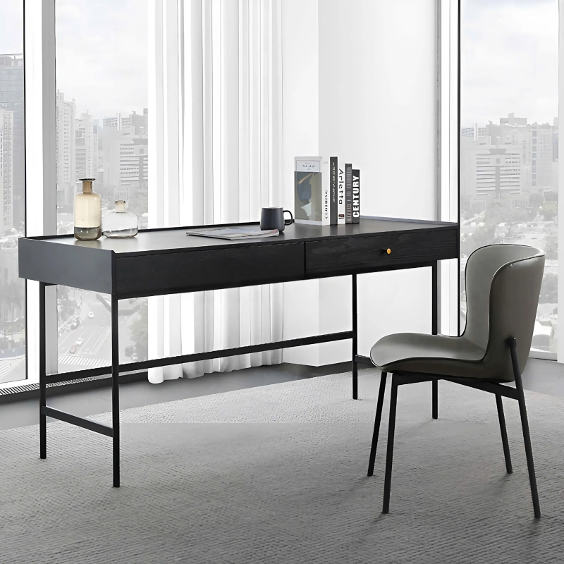 Bàn Làm Việc Gỗ Chân Sắt Đơn Giản - BLV128