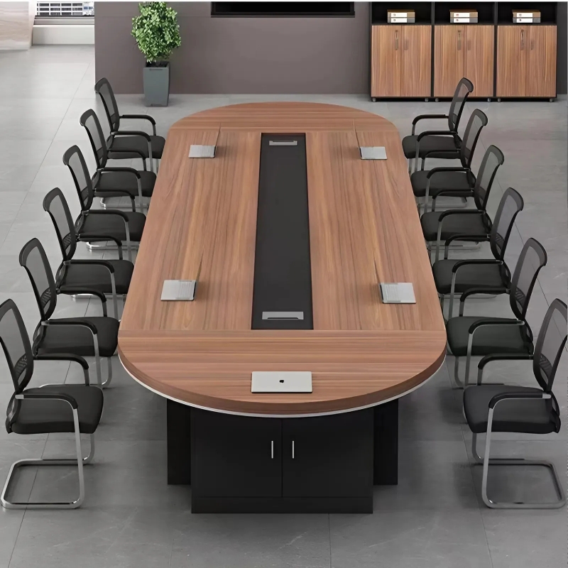 Bàn Họp Văn Phòng Chân Oval 4m - BH29