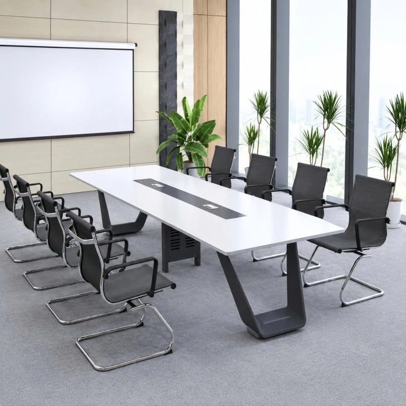 Bàn Họp Chân Sắt Thiết Kế Sang Trọng 3m6 - BH56