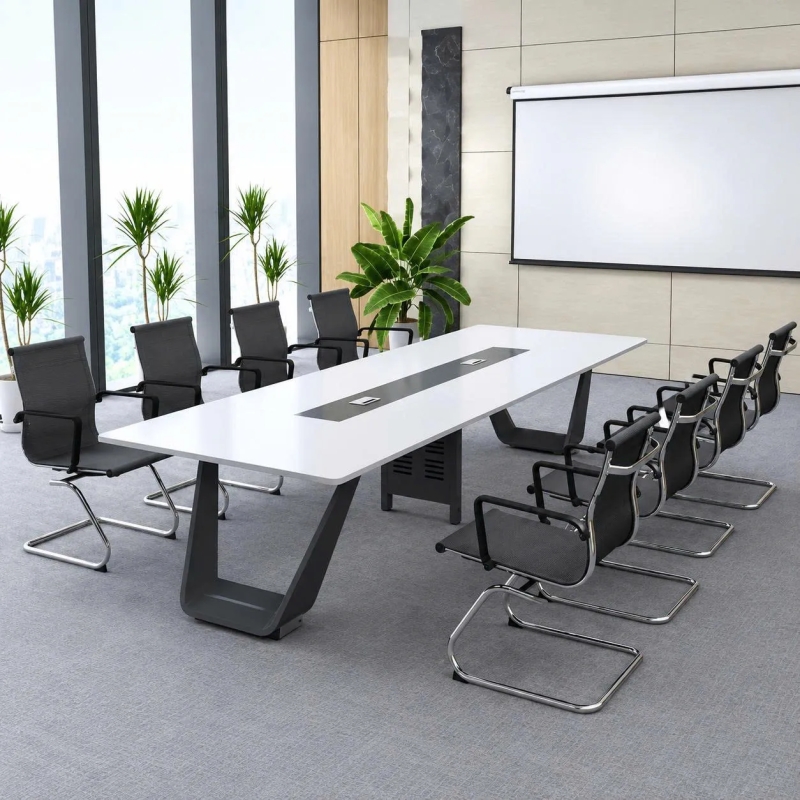 Bàn Họp Chân Sắt Thiết Kế Sang Trọng 3m6 - BH56