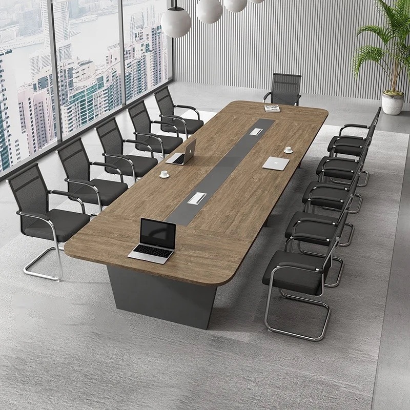 Bàn Họp Văn Phòng Bo Viền Chân Vat 4m8 - BH22