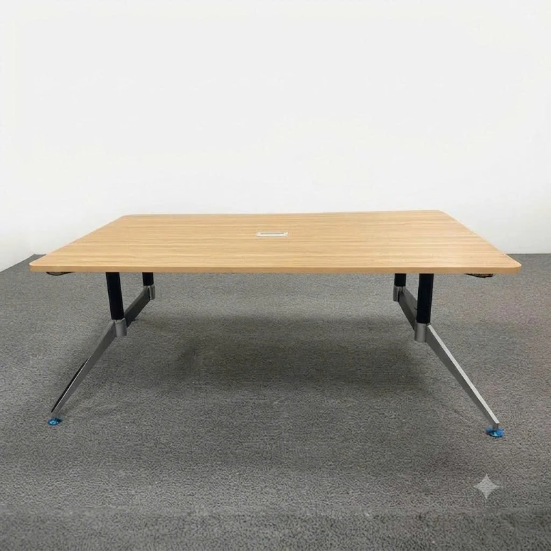 Bàn Họp Văn Phòng Chân Sắt Iris Hiện Đại 2m4 - BH50