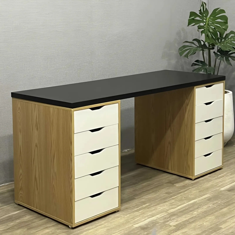 Bàn Làm Việc IKEA 2 Hộc 5 Ngăn Tiện Lợi - IK1