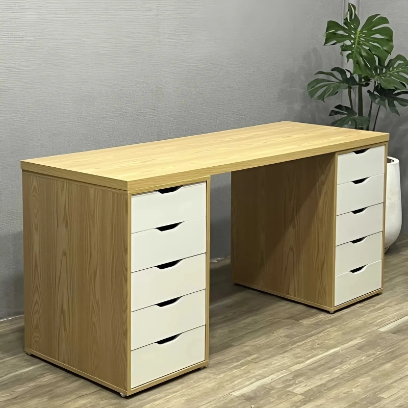 Bàn Làm Việc IKEA 2 Hộc 5 Ngăn Tiện Lợi - IK1