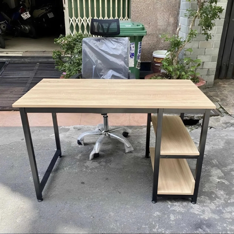 Bàn Làm Việc 2 Kệ Sách - BLV29