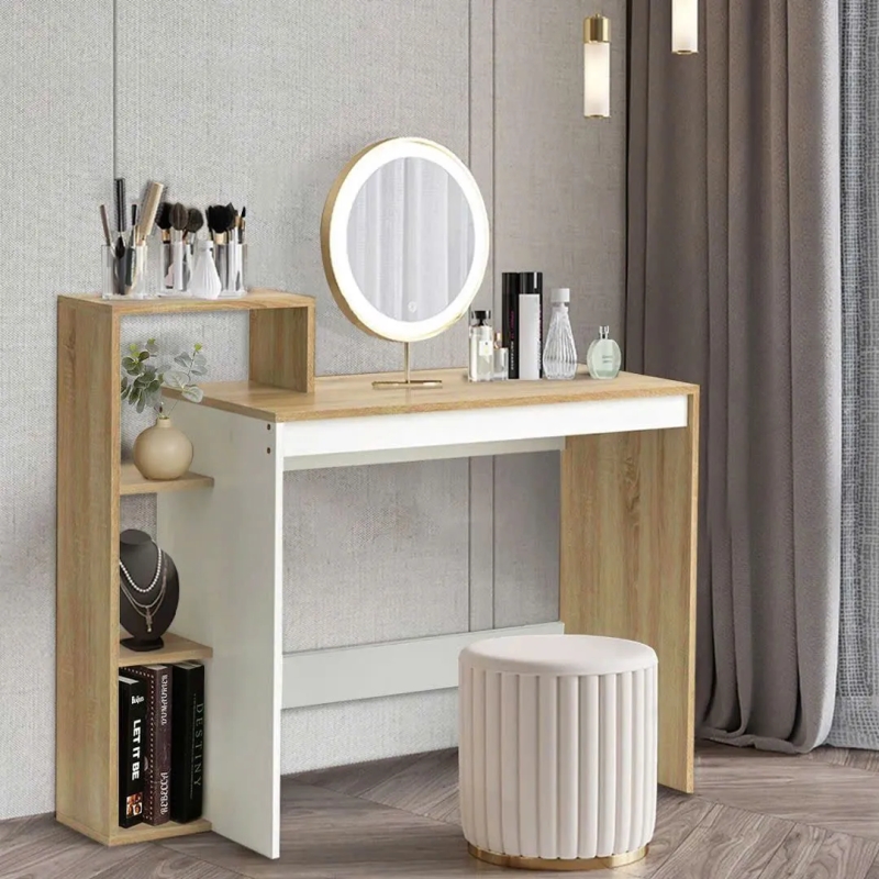 Bàn Làm Việc Gỗ Có Kệ 3 Tầng Đa Năng - BG82