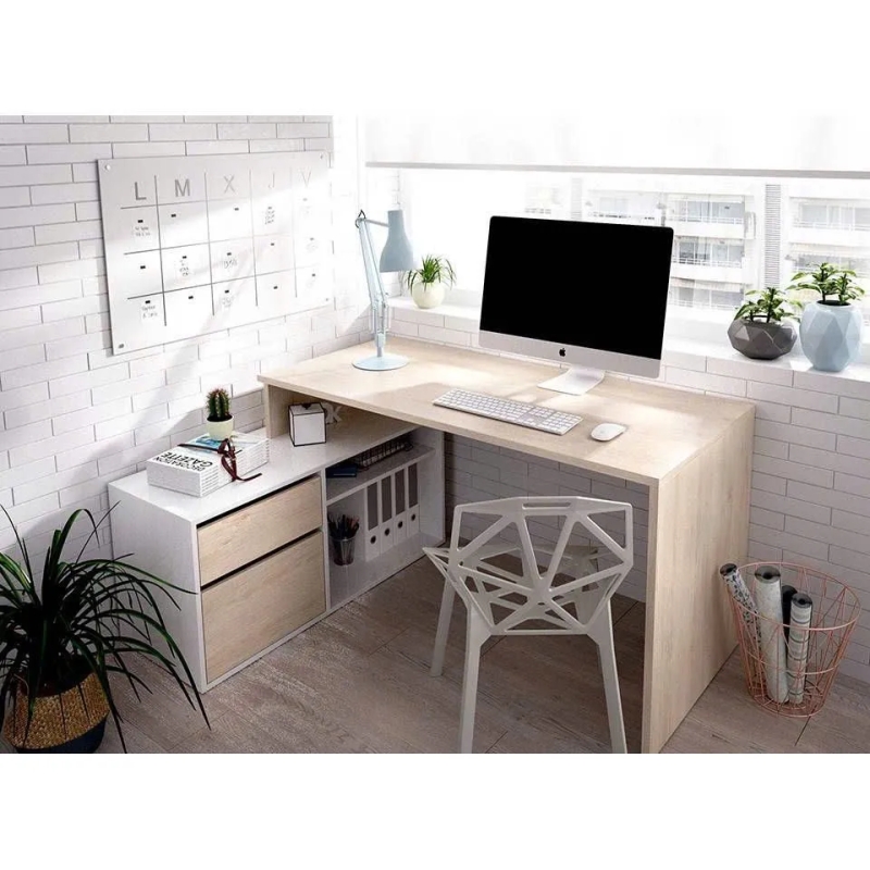  Bàn Làm Việc Gỗ Có Ngăn Kéo & Kệ Tủ Tiện Lợi - BG83