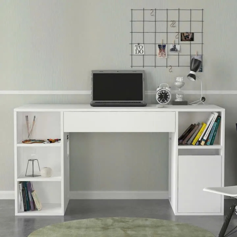  Bàn Làm Việc Gỗ Có Ngăn Kéo & Kệ Tối Ưu Lưu Trữ - BG84
