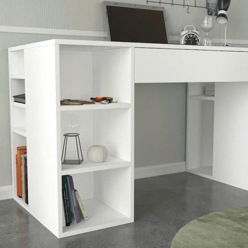  Bàn Làm Việc Gỗ Có Ngăn Kéo & Kệ Tối Ưu Lưu Trữ - BG84
