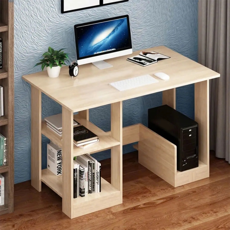 Bàn Làm Việc Gỗ Đẹp Có Kệ Đa Năng - BG78
