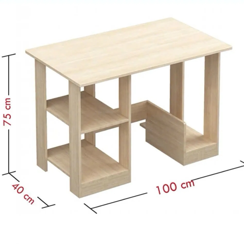 Bàn Làm Việc Gỗ Đẹp Có Kệ Đa Năng - BG78