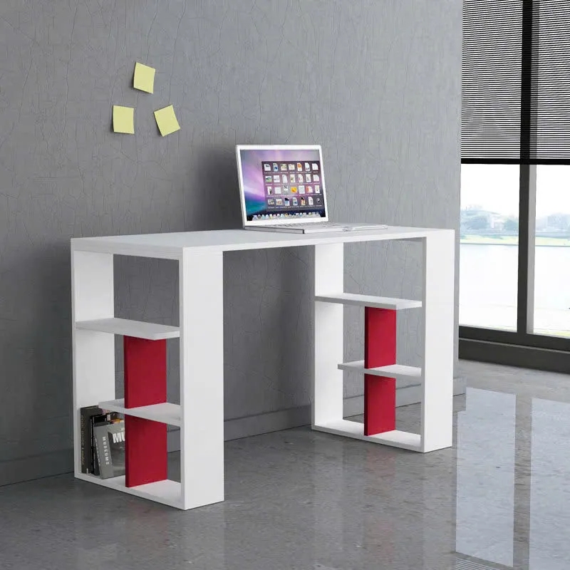 Bàn Làm Việc Gỗ Đẹp Tối Giản Có Kệ - BG68
