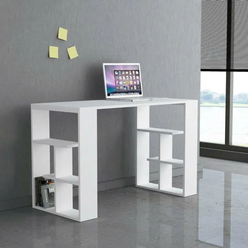Bàn Làm Việc Gỗ Đẹp Tối Giản Có Kệ - BG68