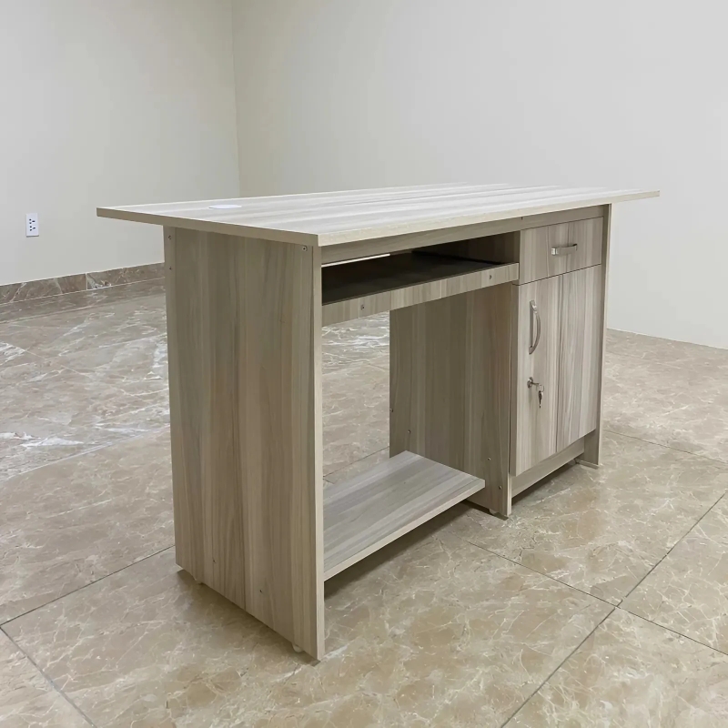 Bàn Làm Việc Gỗ Hộc Đầy Có Gác Chân - BG43