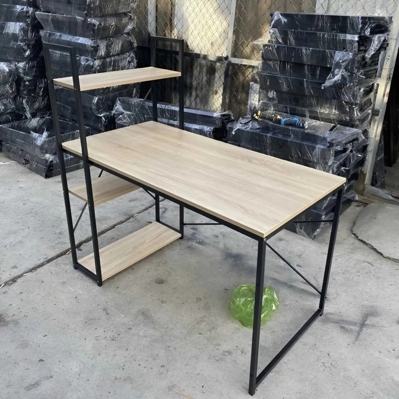 Bàn Làm Việc Gỗ MDF 3 Kệ Sách - BLV28