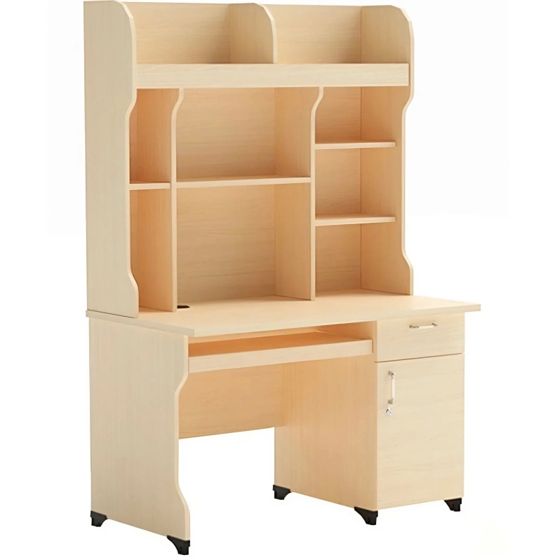 Bàn Học Sinh Gắn Liền Giá Sách Huỳnh Gia - BGHS36 