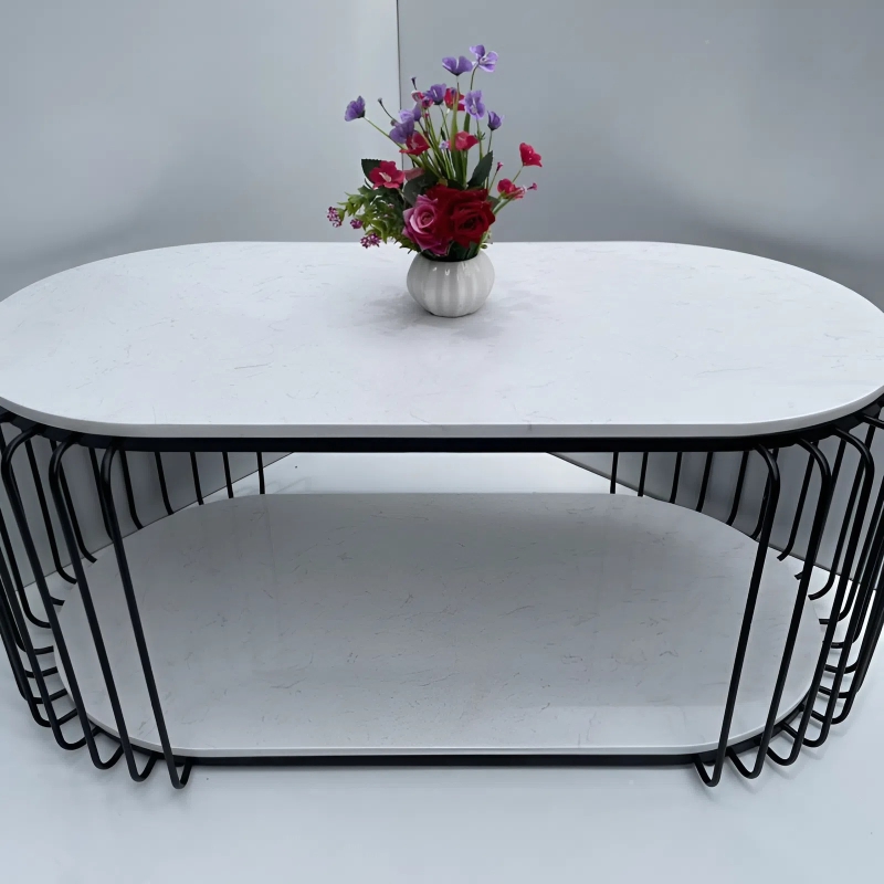 Bàn Trà Hột Xoài Sofa Mặt Cường Lực - BT5