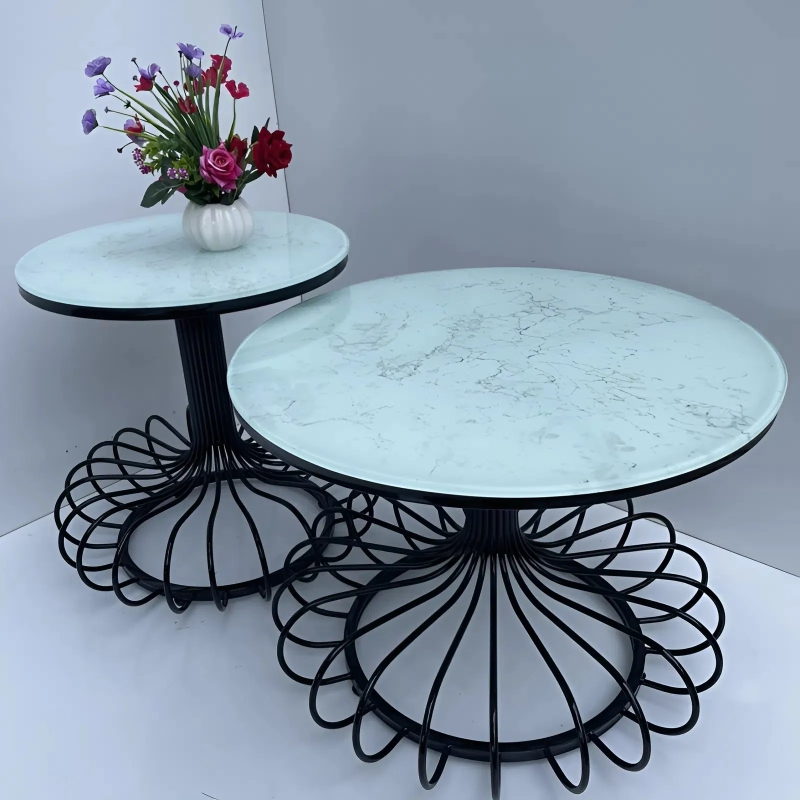 Bàn Trà Sofa Dáng Đồng Hồ Cát - BT10