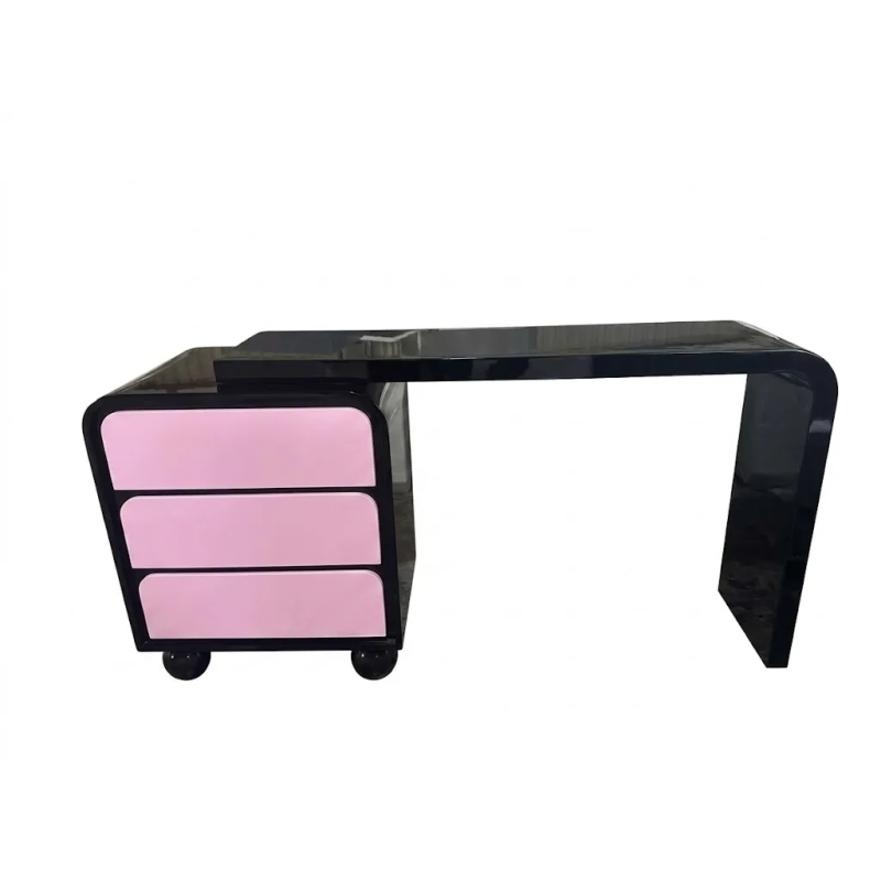 Bàn Trang Điểm Hiện Đại Phối Màu Đen Hồng Cá Tính - BTD53
