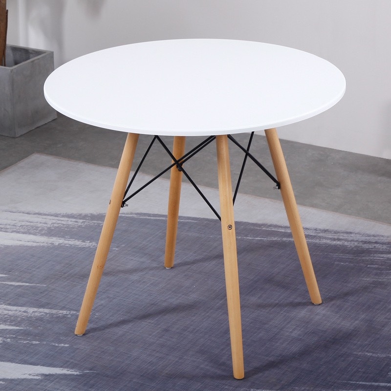 Bàn Cà Phê Tiếp Khách Mặt Tròn Eames 4 Chân - BCF2