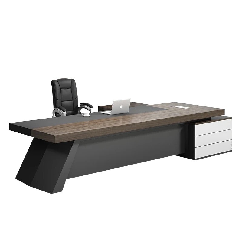 Bàn Giám Đốc Gỗ MDF Kèm Tủ Phụ - BGĐ46