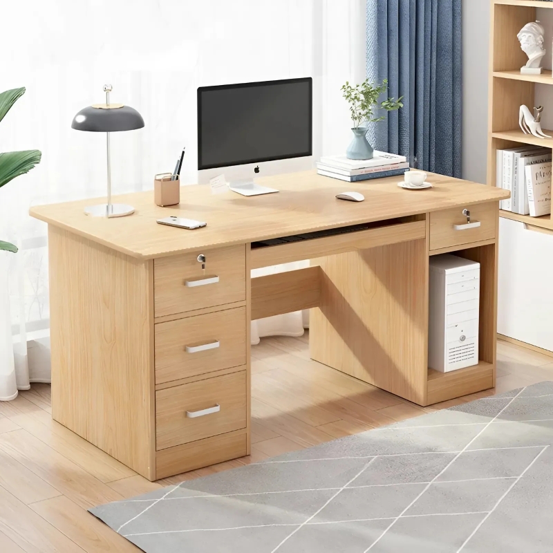 Bàn Văn Phòng Màu Vân Gỗ Đẹp  - BG39