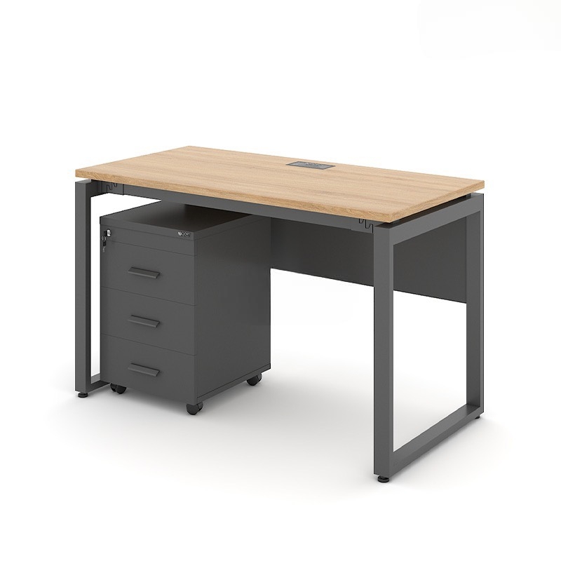 Bàn Làm Việc Gỗ Chân Sắt Có Hộc - BLV93